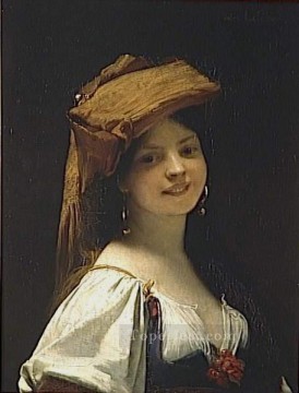 La jeune rieuse retrato Jules Joseph Lefebvre Pinturas al óleo